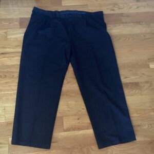 Haggar Men's Black Dress Pants - Classic Straight Fit